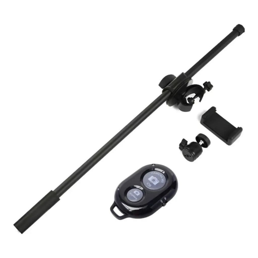 Suporte Ring Beauty Braço Bastão Girafa girafinha P/ Tripé Ring Light com Controle Disparador