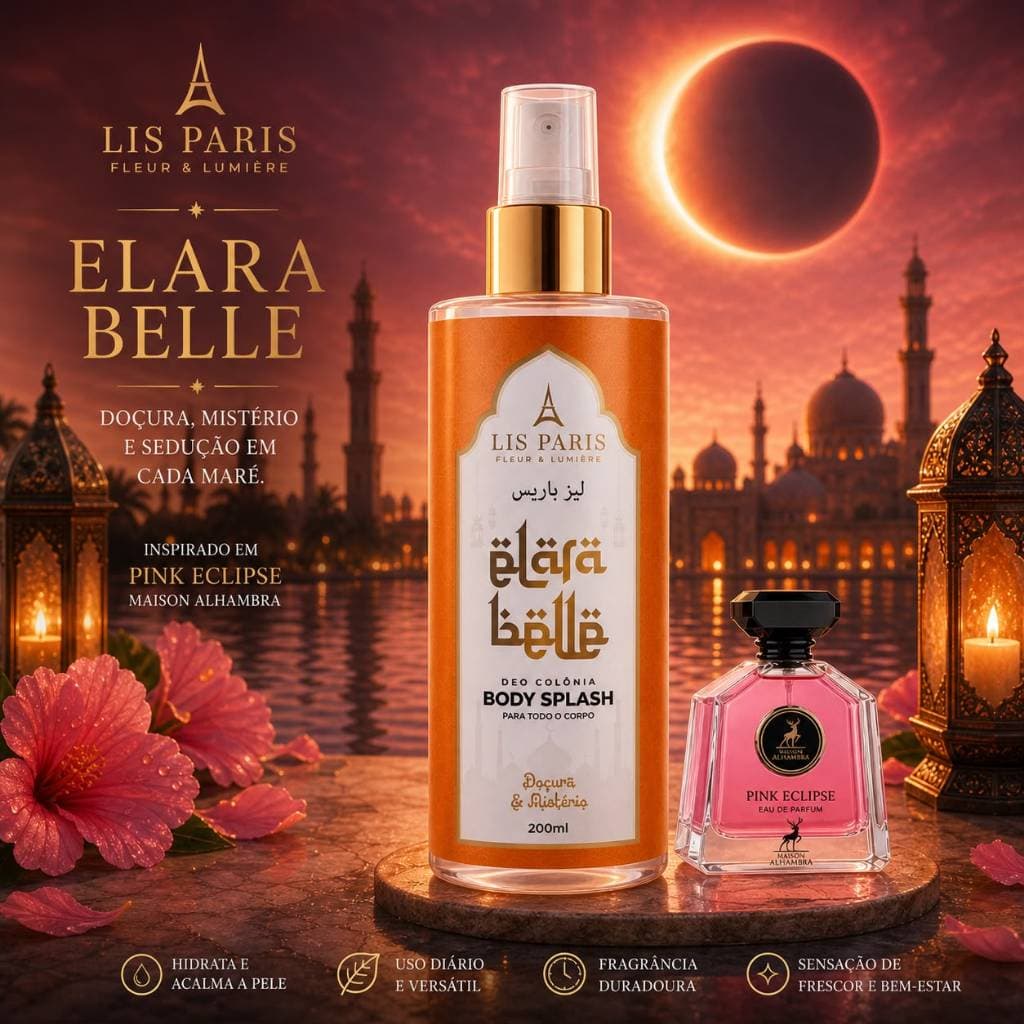 Body Splash Feminino Deo Colônia Árabe  Fragrâncias Premium Escolha a Sua
