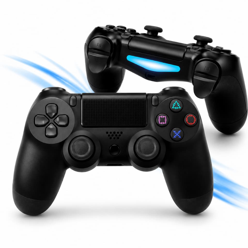 Controle Bluetooth para PS4 Sem Fio Dual Shock 4 Touchpad Vibração Alta Precisão