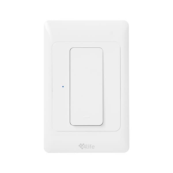 Interruptor Inteligente 4life Smart Light Switch 1 Tecla WiFi Alexa Google Home Tuya Branco
