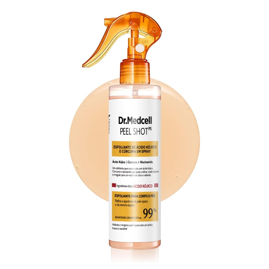 Dr.Medcell Esfoliante Corporal Peeling Corporal com Ácido Kójico,Cúrcuma,Niacinamida,Esfoliante para Axilas e Cotovelos