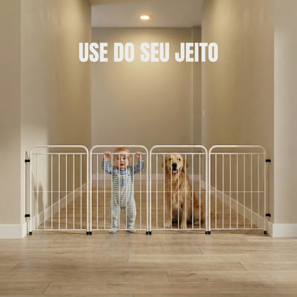 Portão Modular para Cachorro Pequeno Médio e Grande