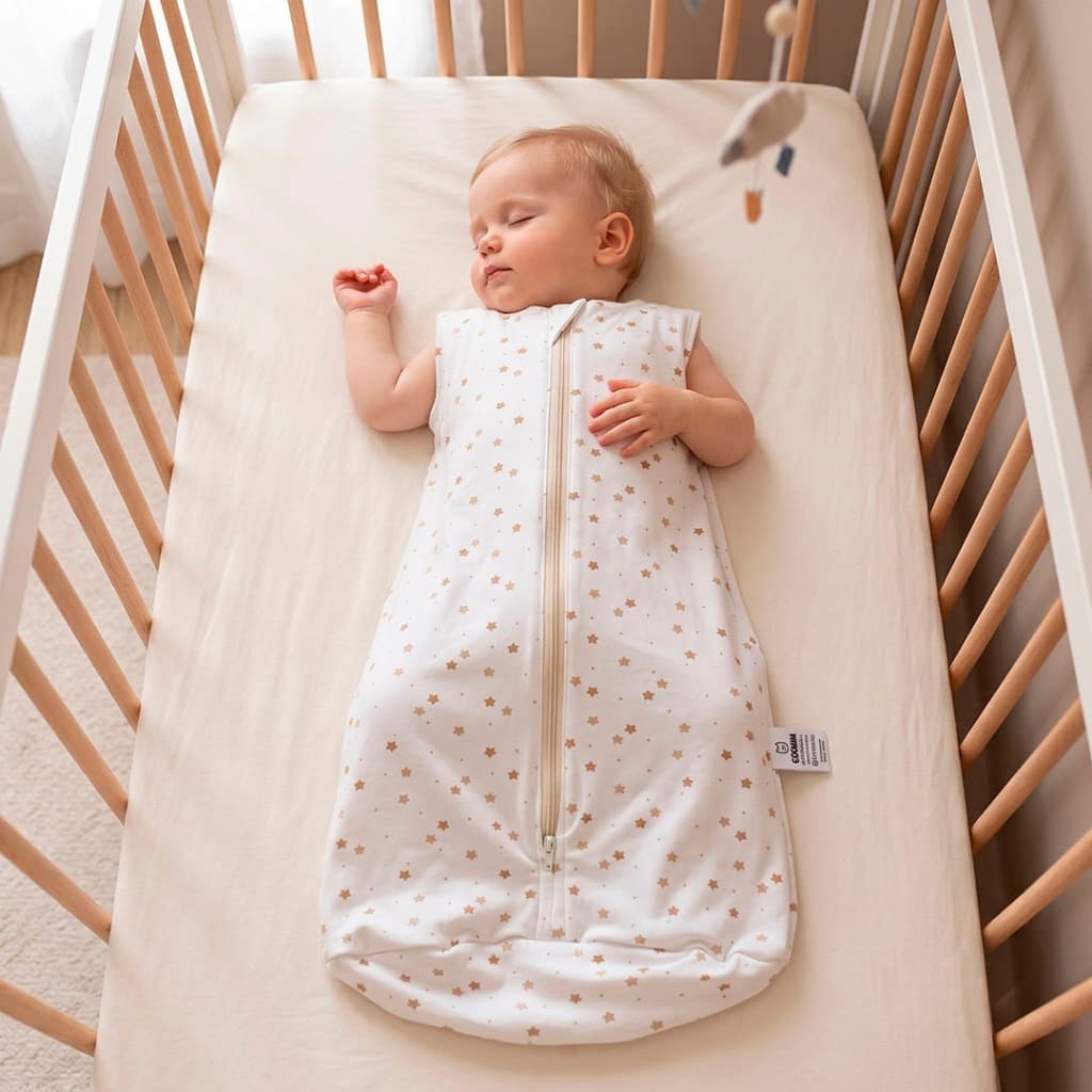 Saco de Dormir Bebê Verão Algodão Casulo Bebê Estrelas
