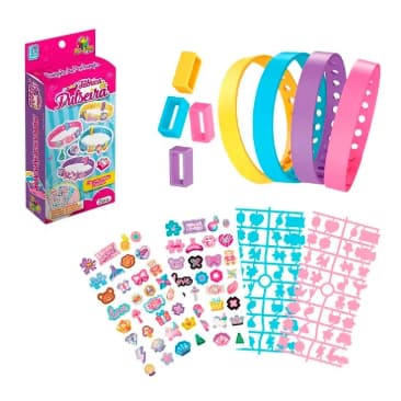 Fábrica de Pulseiras Teen Brink + | Kit Faça Você Mesmo Pulseiras Tipo Berloque | Kit de Pulseiras Brinquedo Para Menina