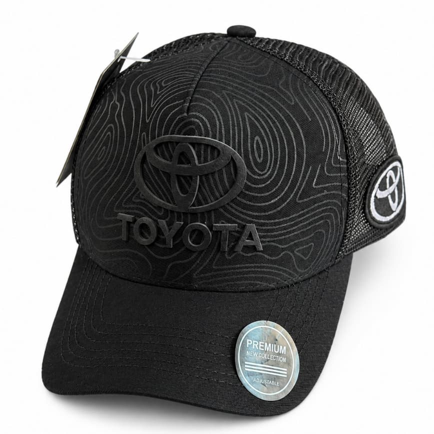 Boné Toyota Camuflado Aba Curva Tela Snapback Regulável Masculino Premium