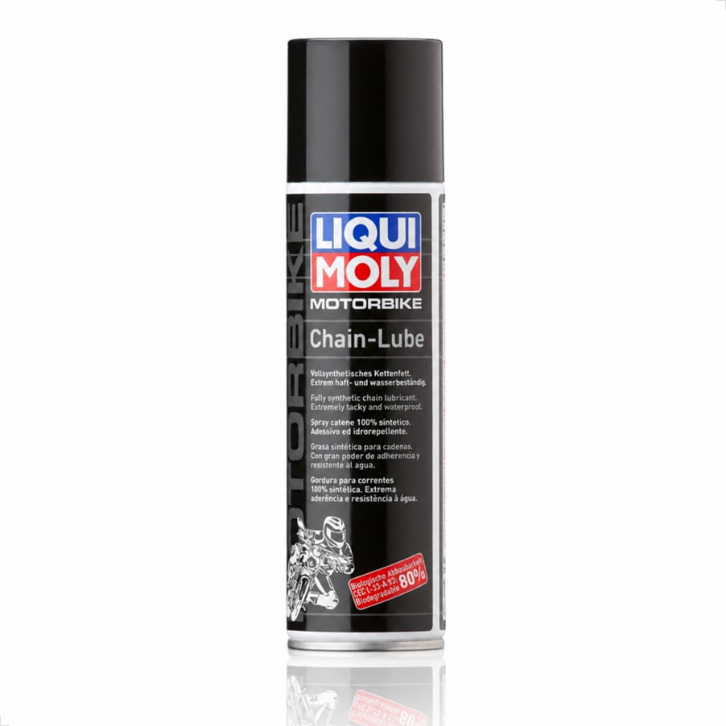 Spray Lubrificante Sintético para Corrente de Moto Liqui Moly 1508 Motorbike Chain Lube 250ml