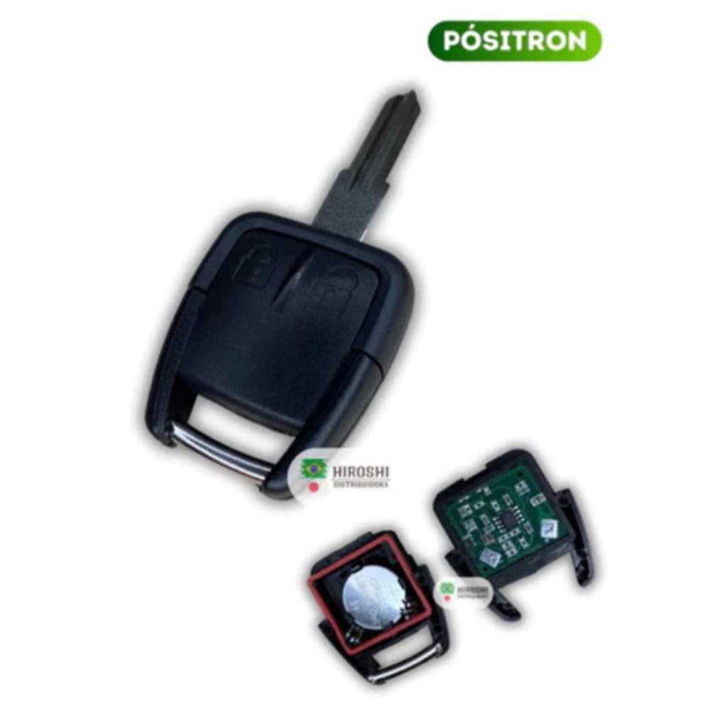 Chave modelo original GM Chevrolet 2 botões para alarme positron com lâmina