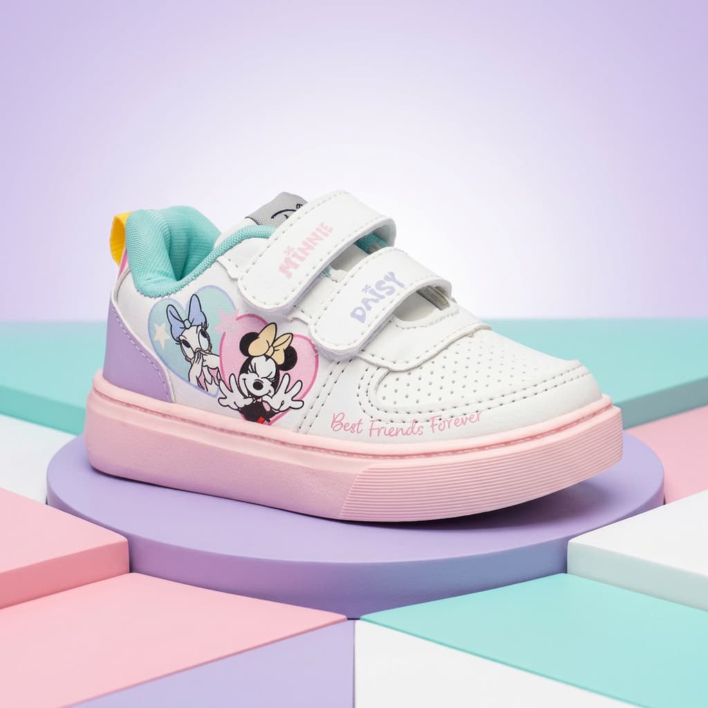Tênis Disney Minnie e Daisy Infantil Velcro