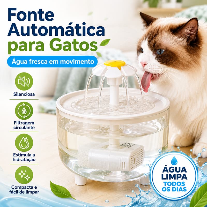 Fontes Para Animais De Estimação Filtro De Circulação Automática Fonte De Água Gatos Bebedores Elétricos