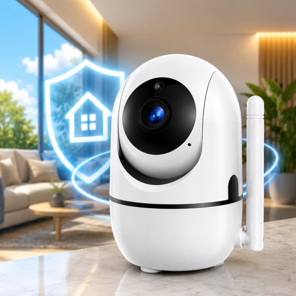 Câmera Lâmpada Smart Wi-Fi Proteja Sua Casa Pelo Celular 360 Graus Baba Eletrônica App Segurança