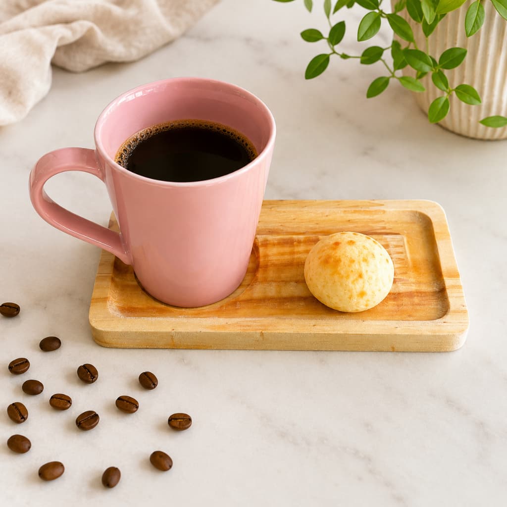 Pires De Madeira Premium Kit 4 Para Café Mesa Posta Chá Cantinho do Café