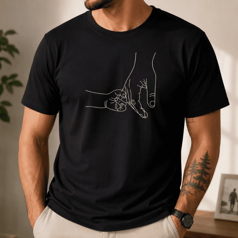 Camisa Camiseta Masculina Dos Pais Pai e Filho Malha Algodão 30.1