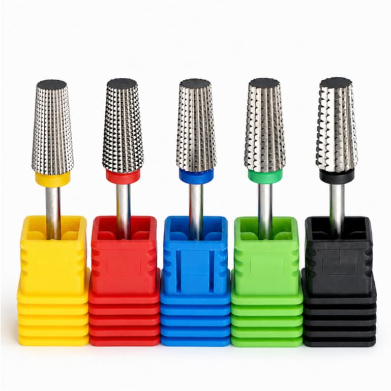 Broca de Tungstênio 3 em 1 para Unhas Manicure Remove Gel Acrílico Fresagem Fina Media
