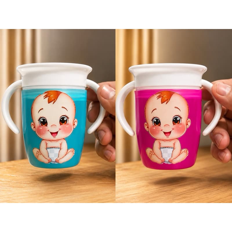 bebe Copo Infantil Antivazamento - Copo Treinamento Bebe - Sem Bico Nao Vaza o liquido