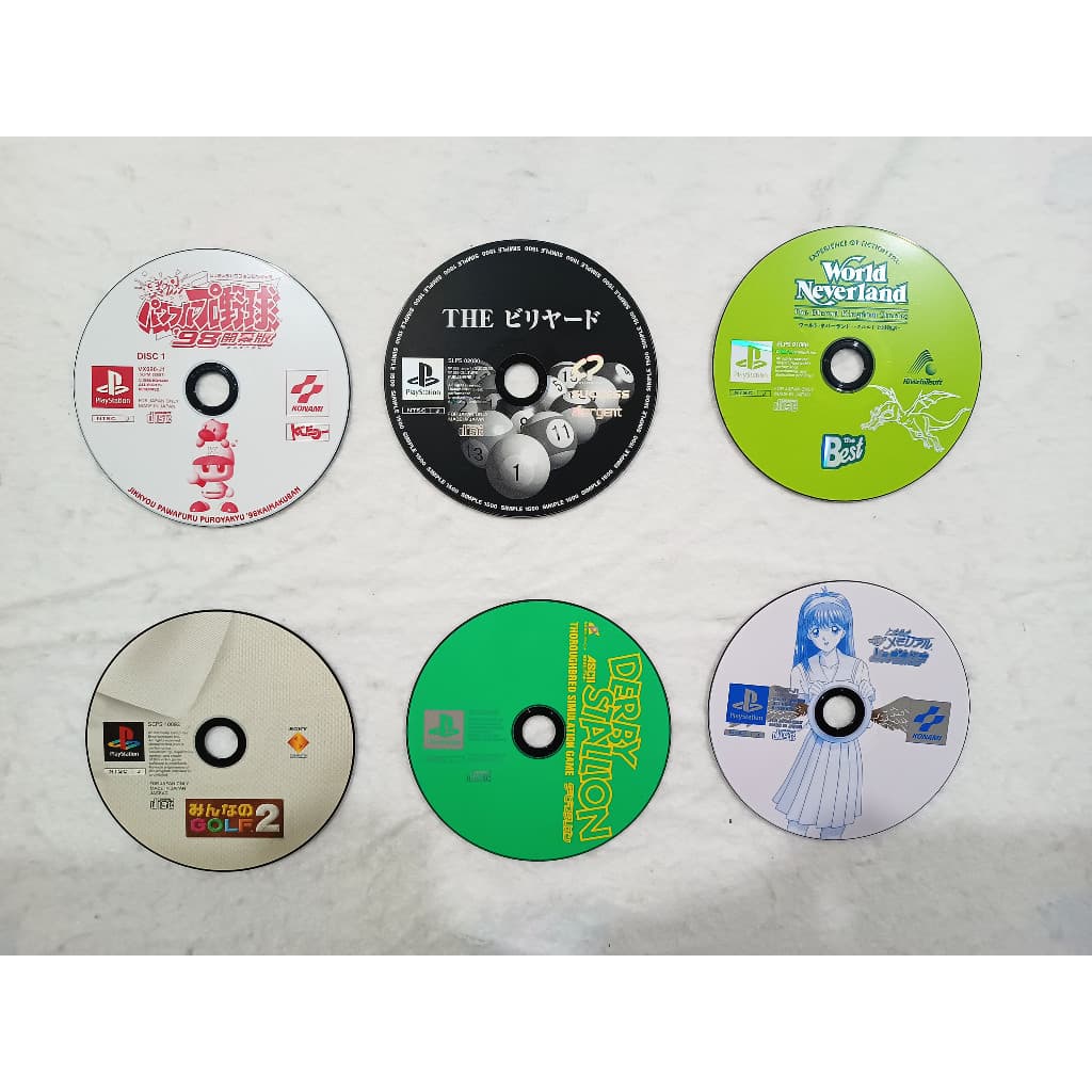 Lote 6 Jogos Só Disco Original Japonêses Playstation 1 Ps1 3
