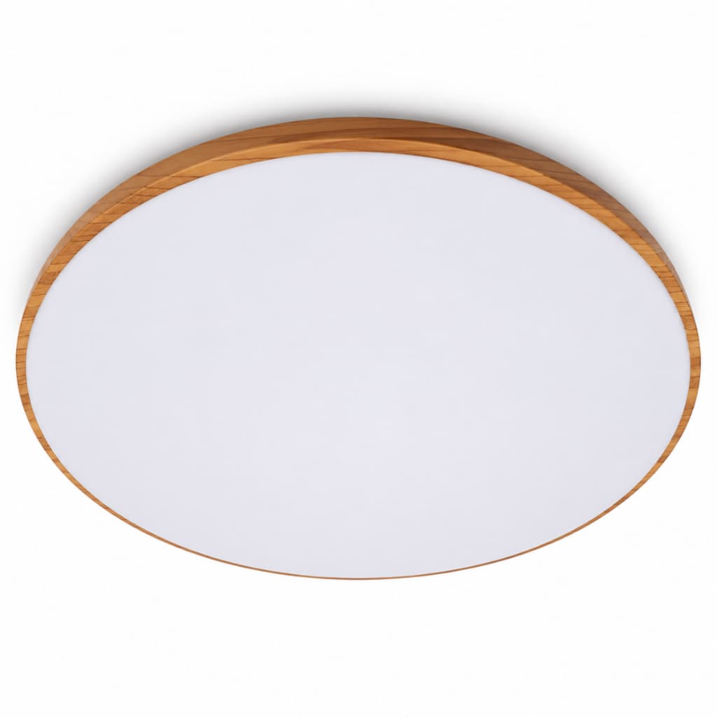Plafon Led Moderno sobrepor 45w Redondo 3000k (Quente) 4000k (Neutra) 6500k (Frio) 46cm Tipo Orbital - Madeira