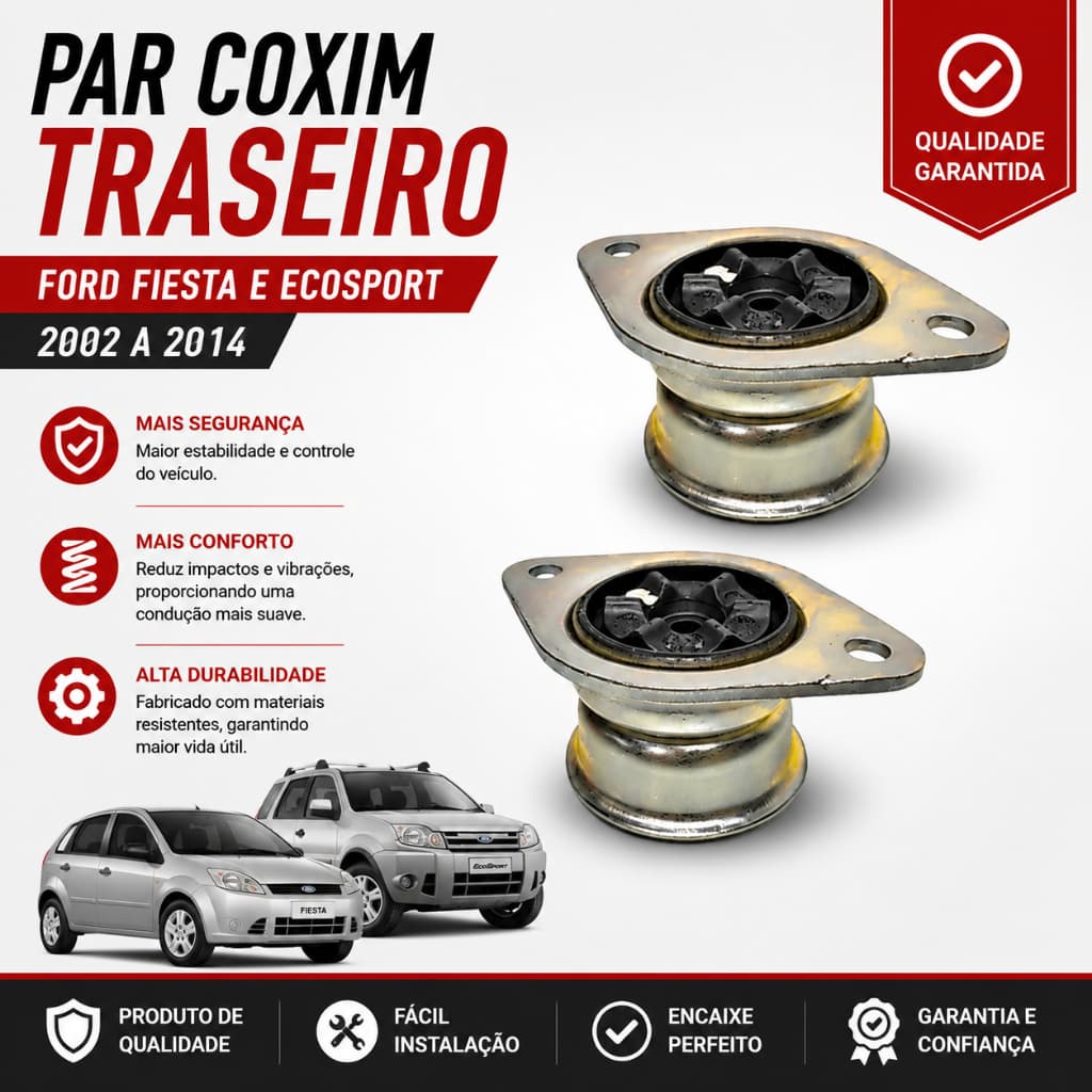 Par Coxim Traseiro Ford Fiesta e Ecosport 2002 A 2014