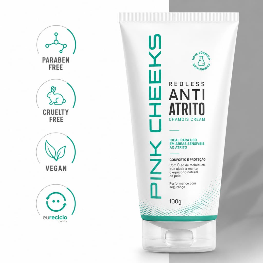 Creme Antiatrito e Antiassadura Pink Cheeks Redless Chamois 100g