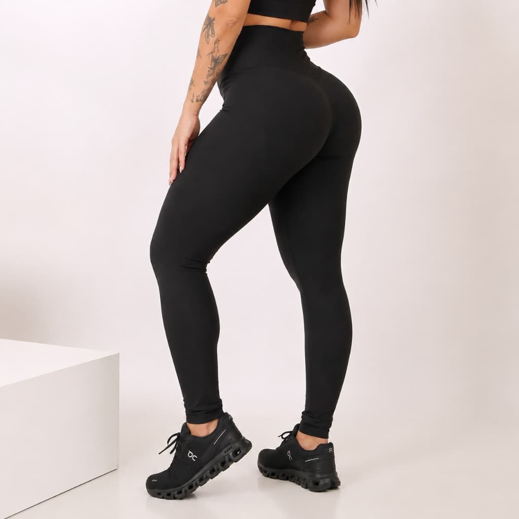 Calça Legging Zero Transparencia Cintura Alta Treinos e Esportes - Calça Feminina Legging Bleckout DESTRAVA FIT -