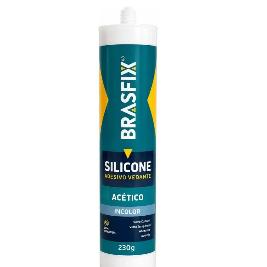 Silicone Incolor Brasfix 230g Alta Resistência