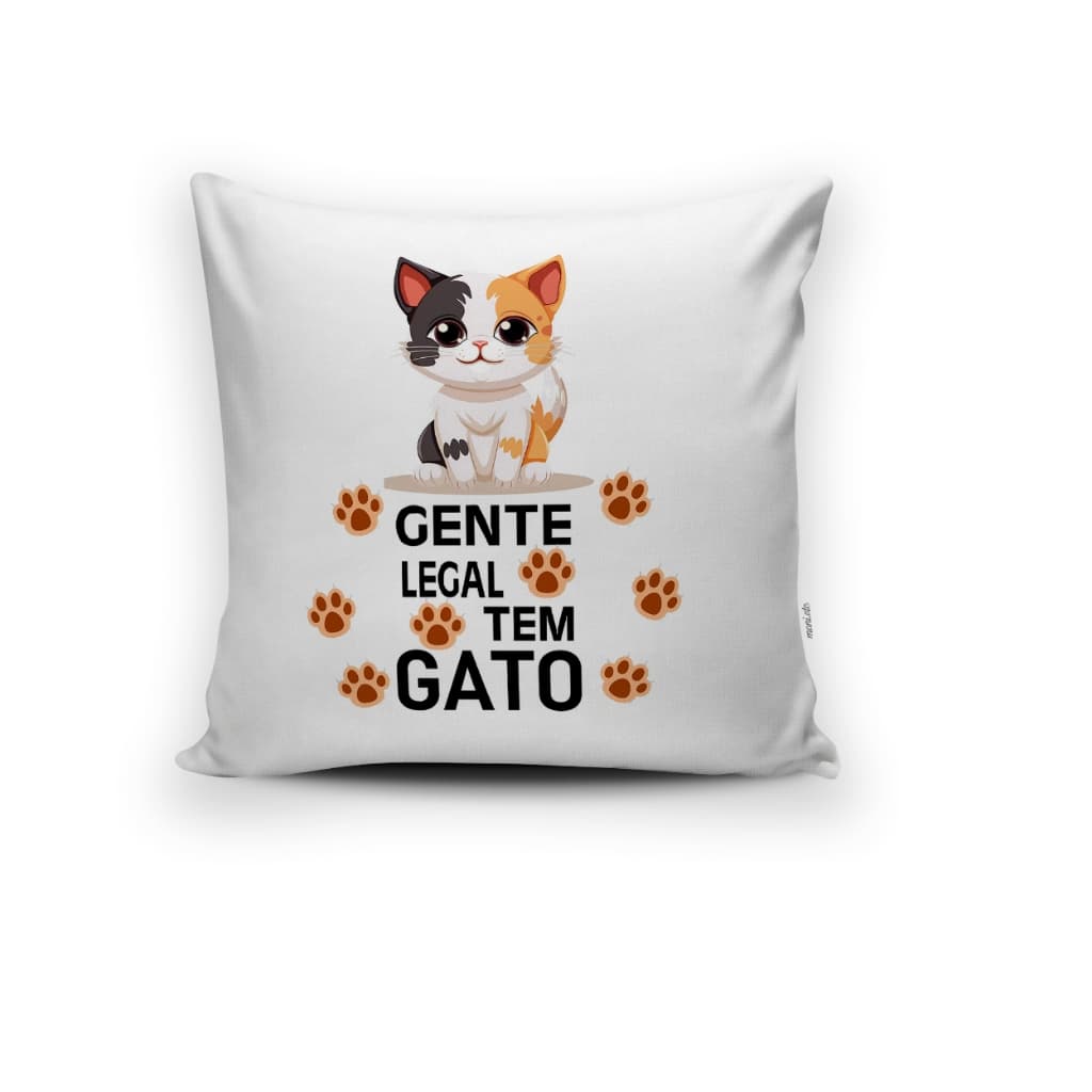 Almofada Gente Legal tem Gato