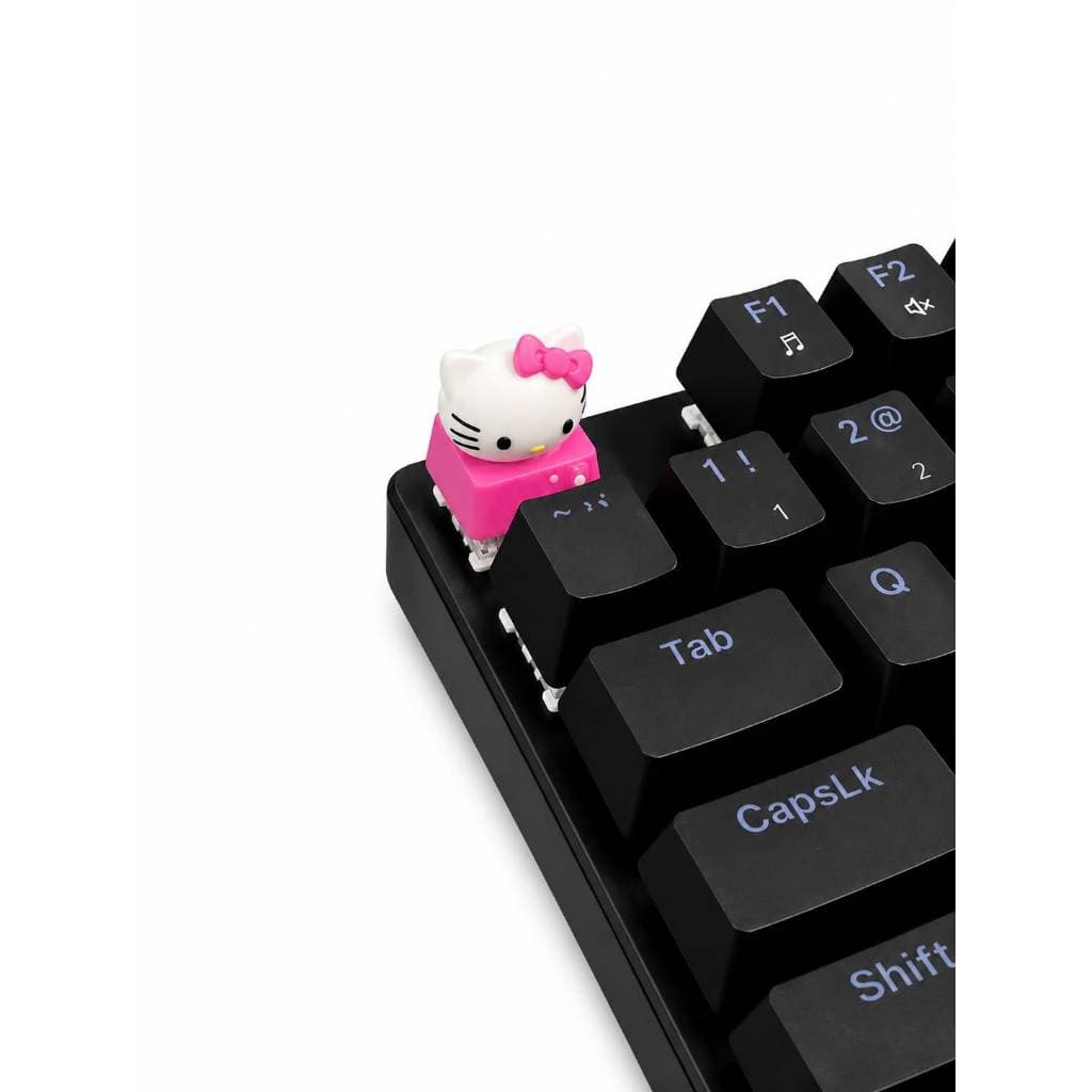 Keycap Hello Kitty Fofo Rosa Cherry MX Teclado Mecânico Gamer Geek