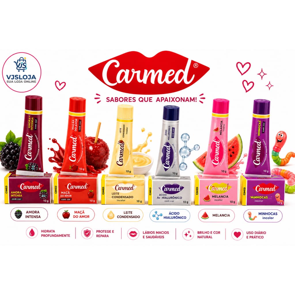 Carmed Hidratante Labial 10g Original Diversos Sabores Pronta Entrega