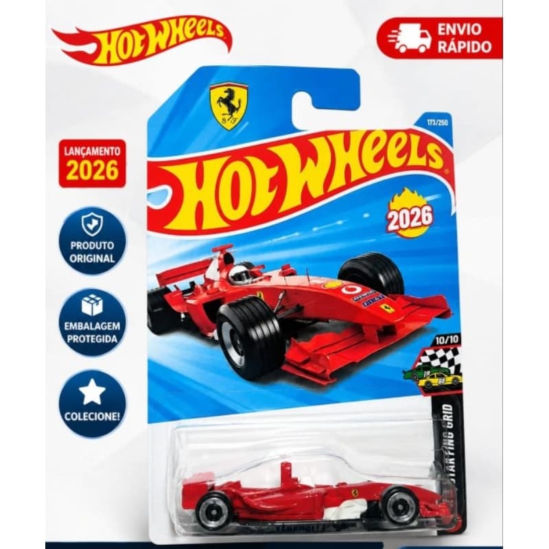Hot Wheels - Carrinho miniatura - Colecionável - Original Mattel - Ferrari F2004 lote M 2026