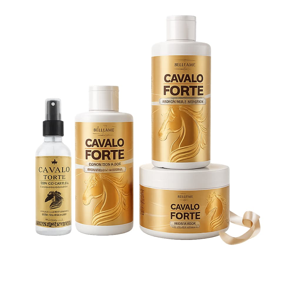 Kit Crescimento Capilar Biovin-A Cavalo Forte 3x300G+120ML