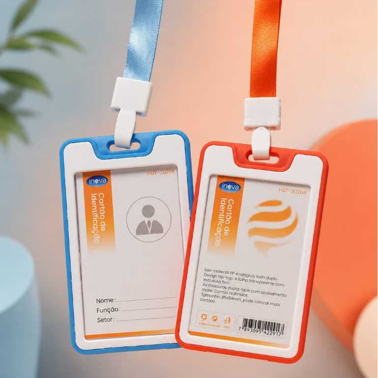 Cartão de Identificaçao Crachá Cartão Para Escrever Nome Identificação Marca HBT-30266 INOVA