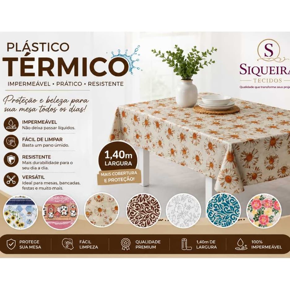 Toalha Plástica Termica NO METRO/ Estampadas (*1,40 MT LARGURA* maior resistência e durabilidade )