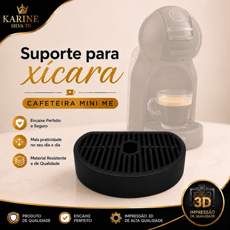 Kit Apoio para Cafeteira Dolce Gusto Mini Me com Grelha Alta Resistência E Mais Durabilidade Todas As Cores