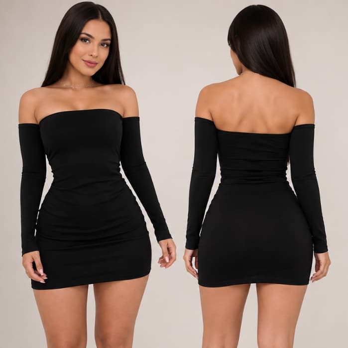 VESTIDO CIGANINHA COM MANGA LONGA TOMARA QUE CAIA COLADO TUBINHO GRINGO LINDO INVERNO VERAO