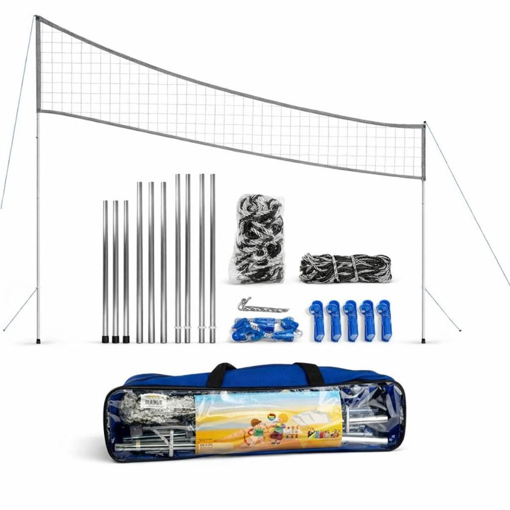 Kit Rede para Volei de Praia com Poste e Varão Rede 8 metros Seda Sports Mania