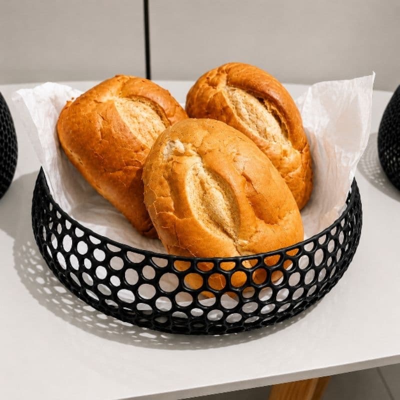 Tigela Vazada Organizadora Porta-Trecos Bolw Decorativo Fruteira Moderna Multiuso Versátil Mesa Posta