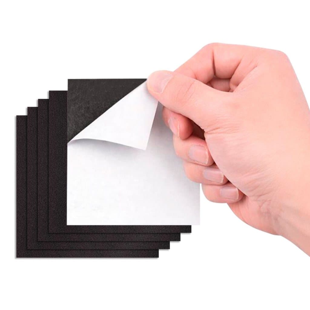 Kit com 10 Folhas de Manta Imantada Adesivada 10x10cm Espessura 0,3mm Flexível