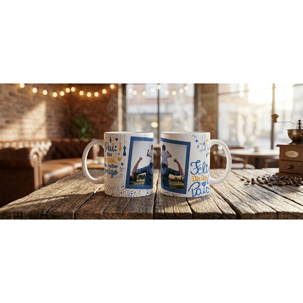 Caneca Personalizada Presente Dia Dos Pais Amor De Pai Com Foto