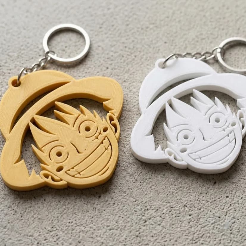Chaveiro Silhueta Personalizado em Impressão 3D – Monkey D. Luffy