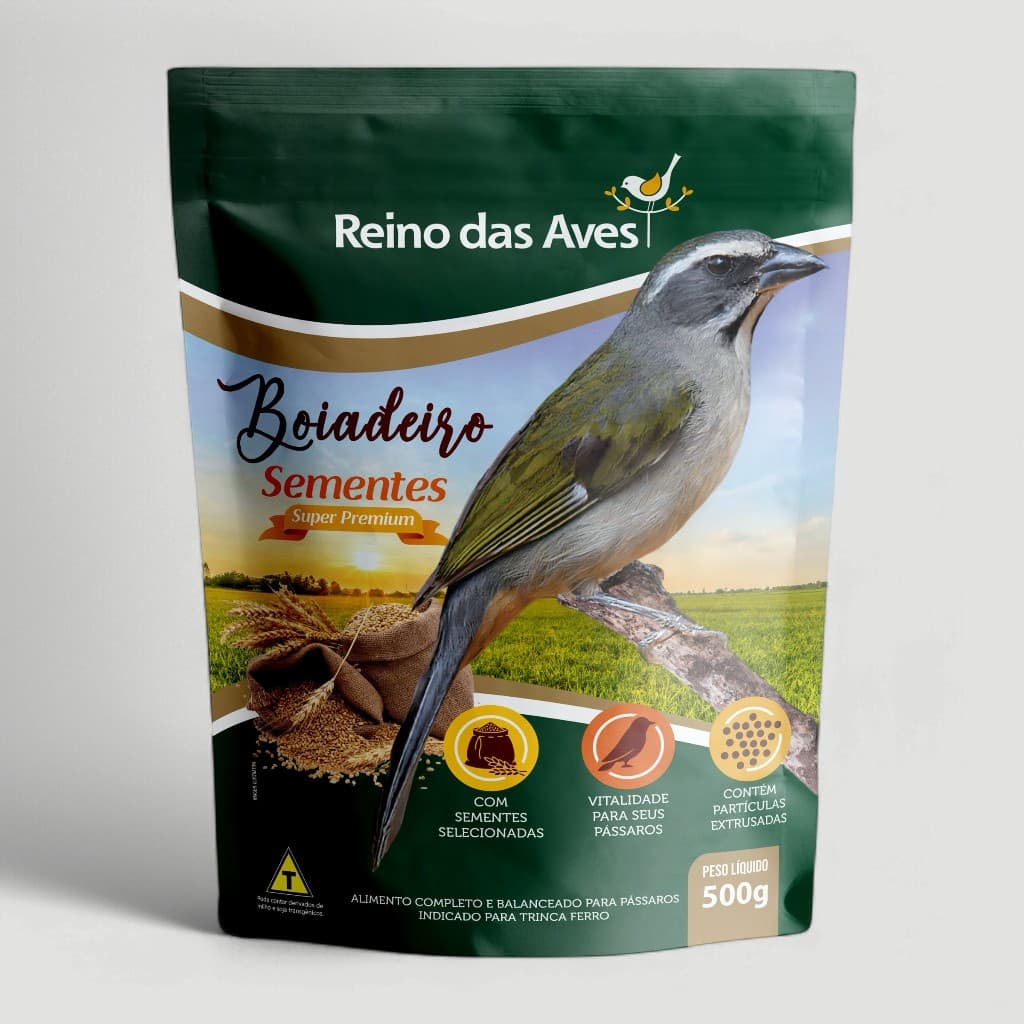 Ração Reino das Aves Boiadeiro Sementes 500g