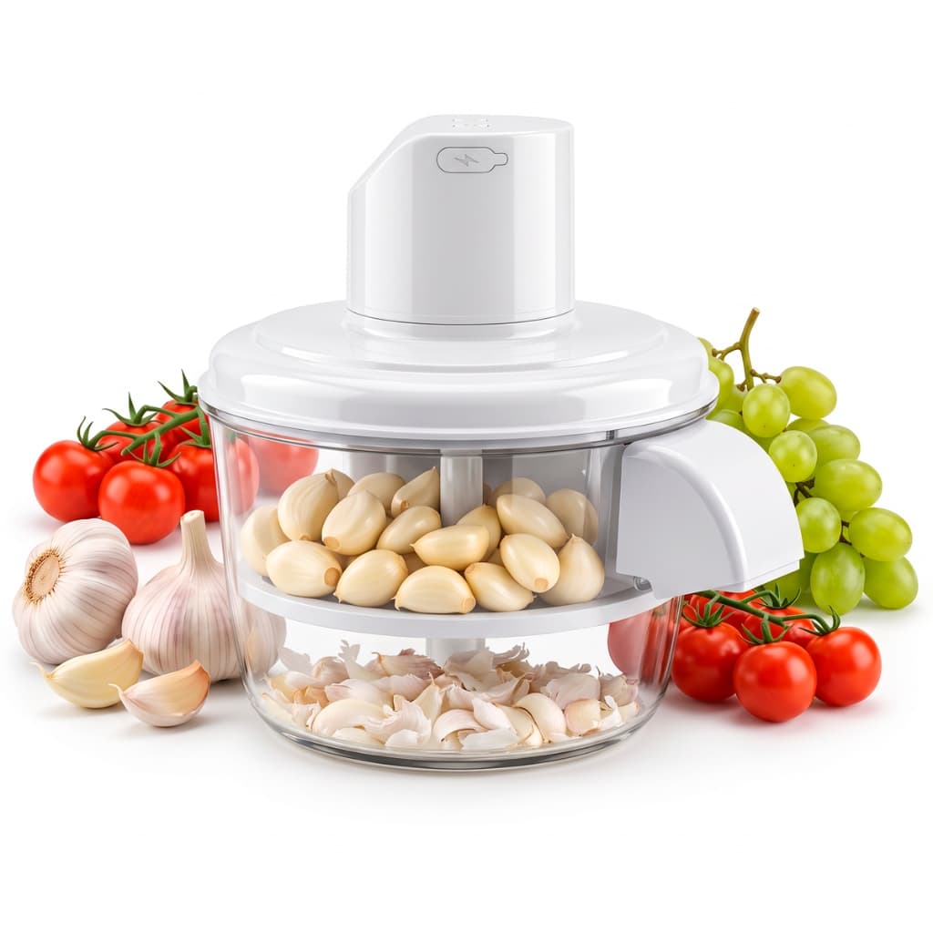 Descascador Elétrico Automático De Frutas E Legumes Despolpador Triturador Mixer