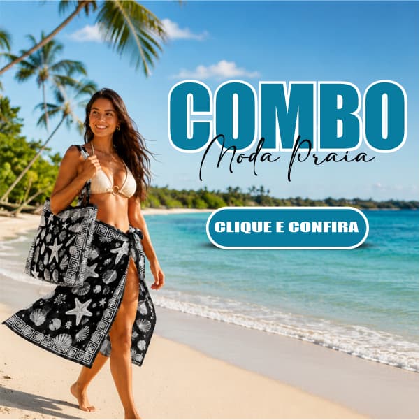 Kit Bolsa Sacola + Canga Saida de Praia Sublimada Lançamento Verao 2027