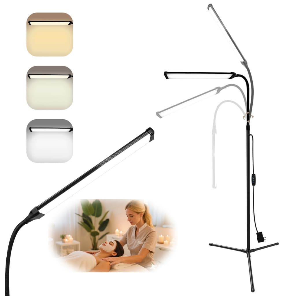 Floor Light with Led Power Supply 3 Color Temperature 5 Adjustable Brightness Level 360 Rotation