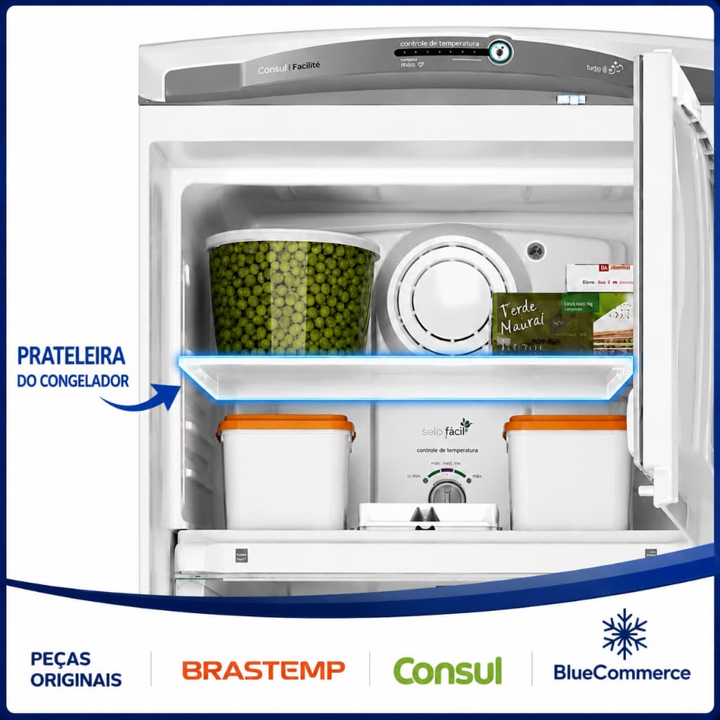 Prateleira Congelador Freezer Consul Original W10169459 (CRB36,CRB39,CRG36)