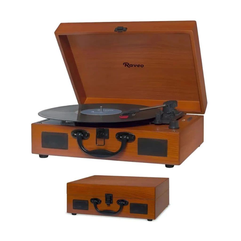 Vitrola Sonetto Toca-discos Com Bt Usb Reproduz/grava Cor Madeira Voltagem Bivolt