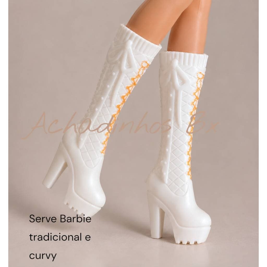Bota Boneca 30cm (Escala 1:6)NR 22F  sapatinho para boneca   sapatos bota bonecas.