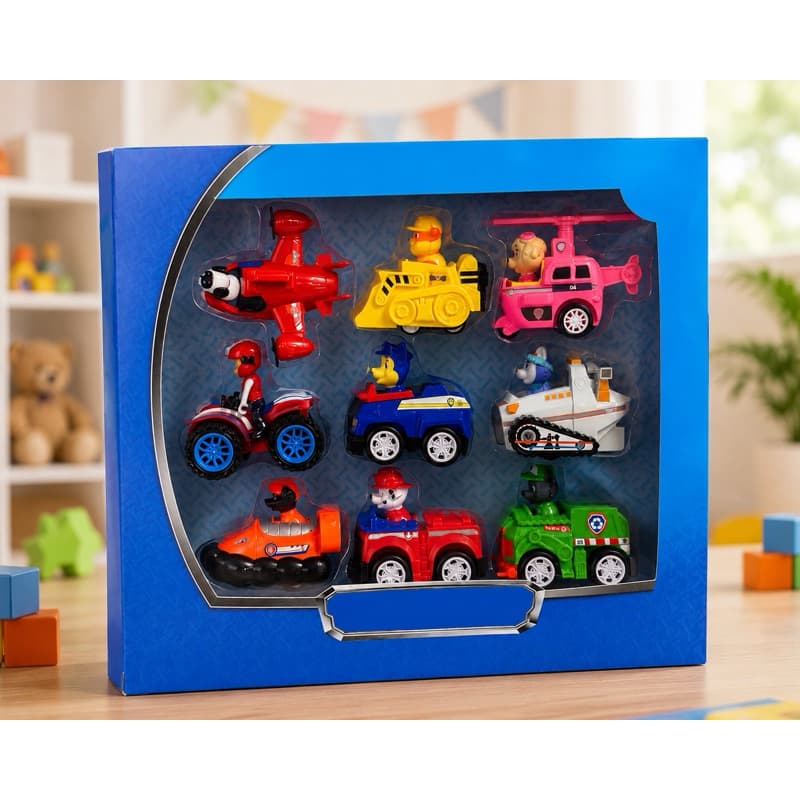 Kit Carrinhos Patrulha Canina Com 9 Carros de de ficção