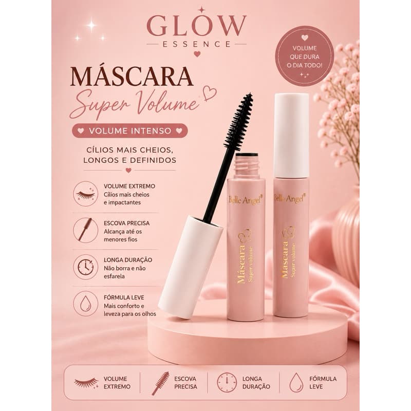 Máscara De Cílios Belle Angel Super Volume Preta
