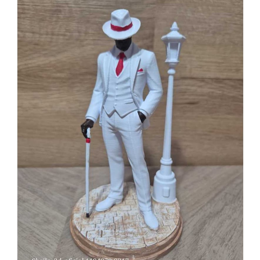 Zé Pilintra 15cm Decoração altar Umbanda produto IMPRESSÃO 3D