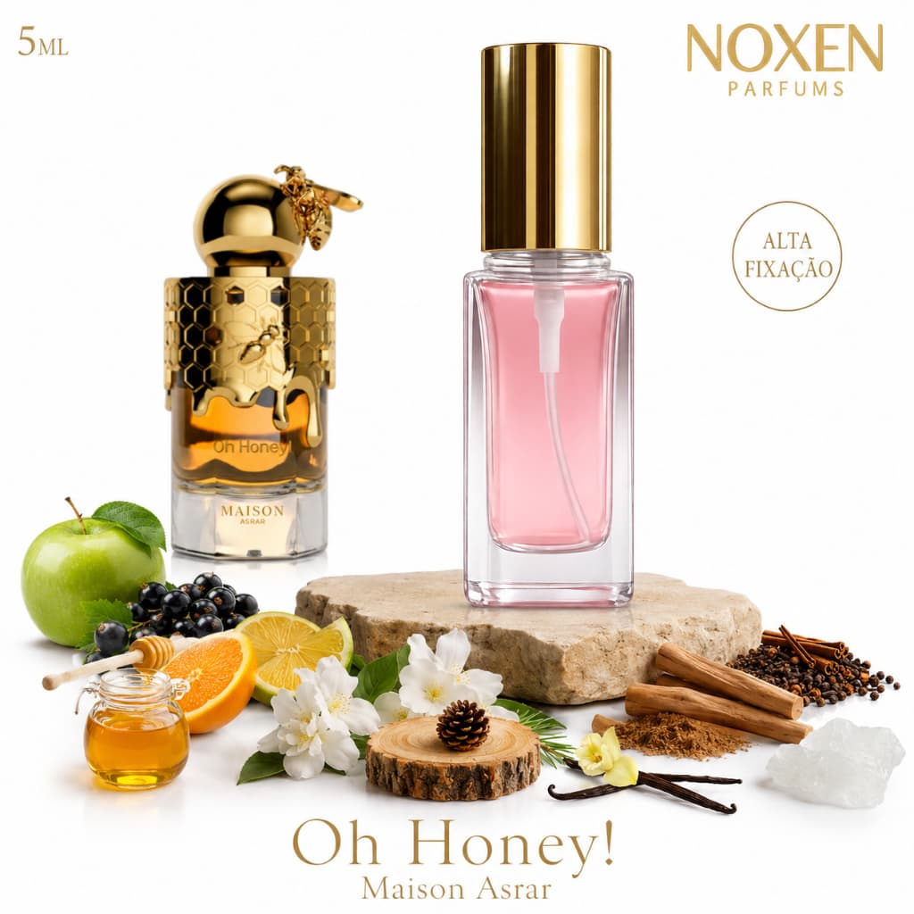 Perfume Feminino 5ml Premium Vidro Spray Oh Honey Doce Gourmand Importado