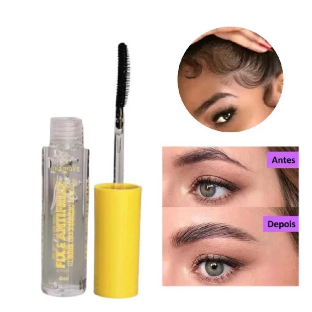 GEL INCOLOR MIA MAKE ANTIFRIZZ E ALINHA AS SOBRANCELHAS